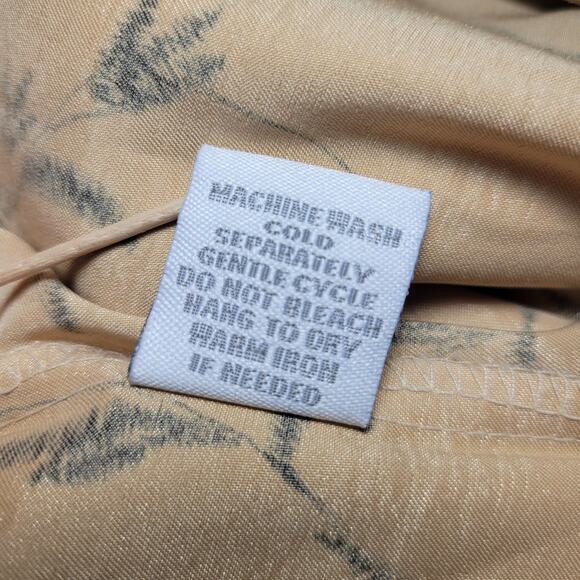 Dressbarn Satin Gold and Black Button Up Blouse, M - Picture 5 of 9